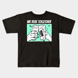 We Rise Together : Black Live Together (Cheer) Kids T-Shirt